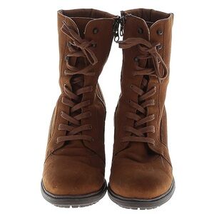 Brown Lace Up Boots for Women